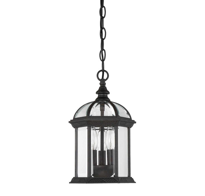 Savoy House - 5-0635-BK - Three Light Hanging Lantern - Kensington - Textured Black