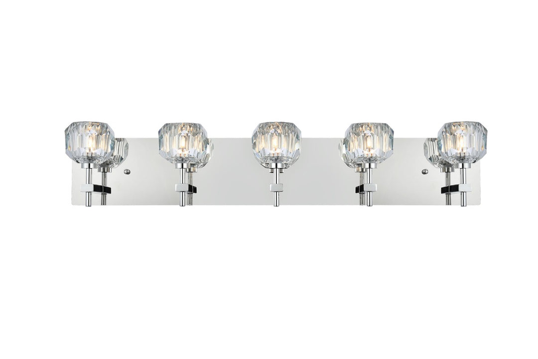 Graham Five Light Wall Sconce in Chrome - available from The Lighting Shoppe, trusted by Canadian homeowners