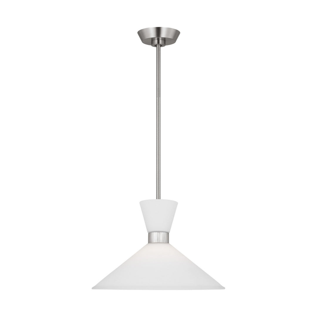Belcarra One Light Pendant in Brushed Steel - available from The Lighting Shoppe, trusted by Canadian homeowners