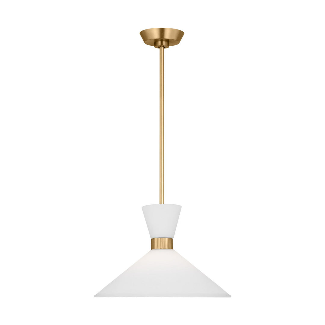 Belcarra One Light Pendant in Satin Brass - available from The Lighting Shoppe, trusted by Canadian homeowners