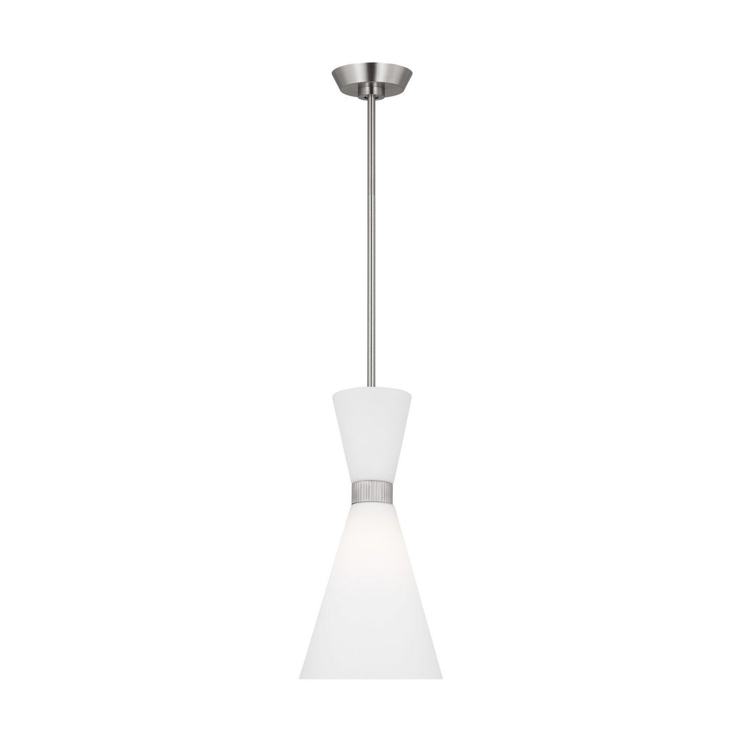 Belcarra One Light Pendant in Brushed Steel - available from The Lighting Shoppe, trusted by Canadian homeowners