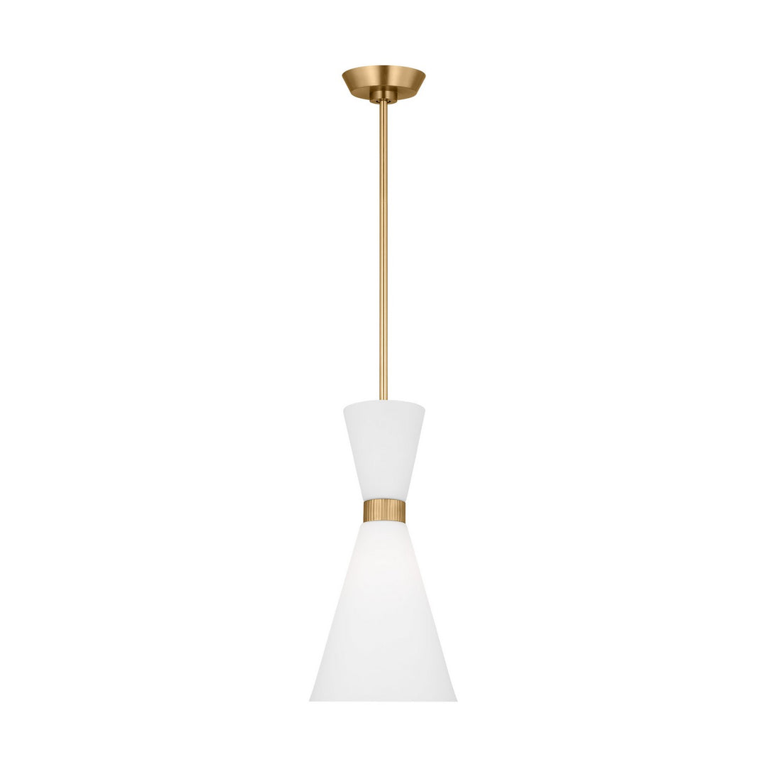 Belcarra One Light Pendant in Satin Brass - available from The Lighting Shoppe, trusted by Canadian homeowners