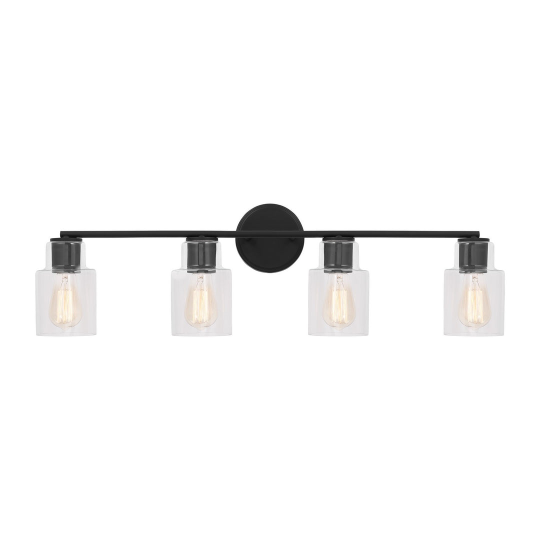 Sayward Four Light Bath in Midnight Black - available from The Lighting Shoppe, trusted by Canadian homeowners