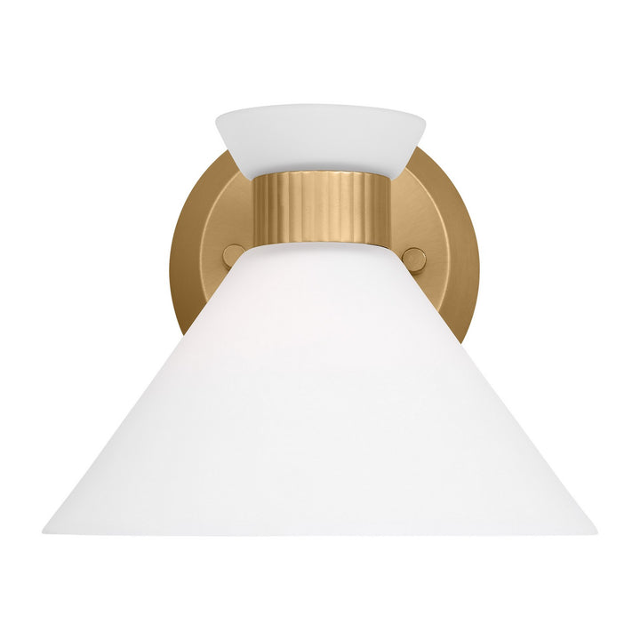 Belcarra One Light Wall Sconce in Satin Brass - available from The Lighting Shoppe, trusted by Canadian homeowners