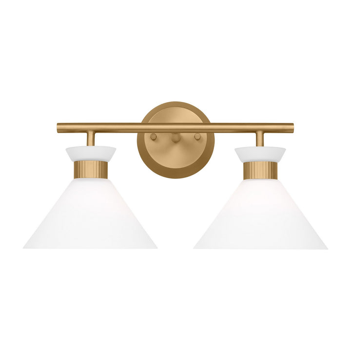 Belcarra Two Light Bath in Satin Brass - available from The Lighting Shoppe, trusted by Canadian homeowners