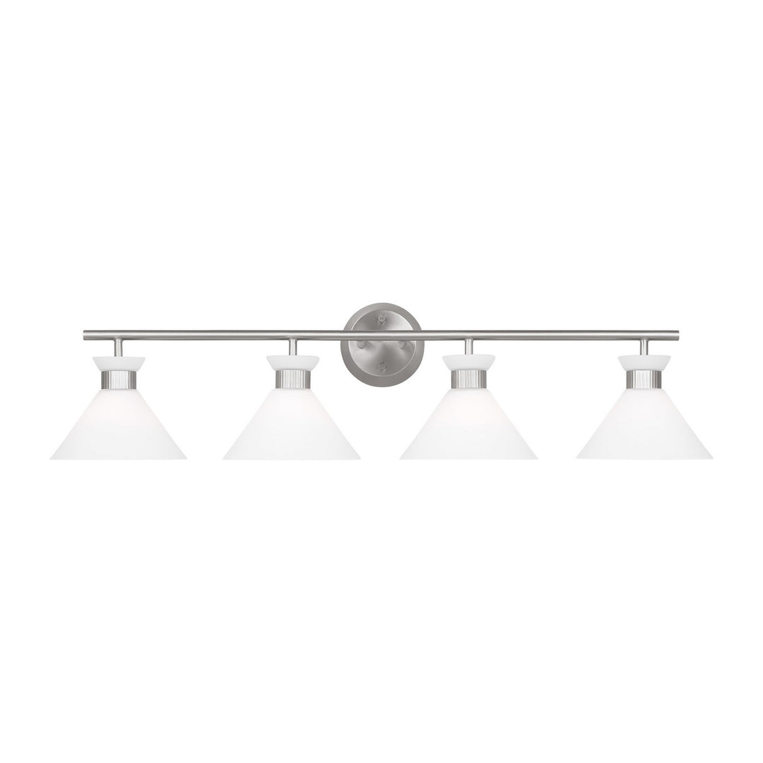 Belcarra Four Light Bath in Brushed Steel - available from The Lighting Shoppe, trusted by Canadian homeowners