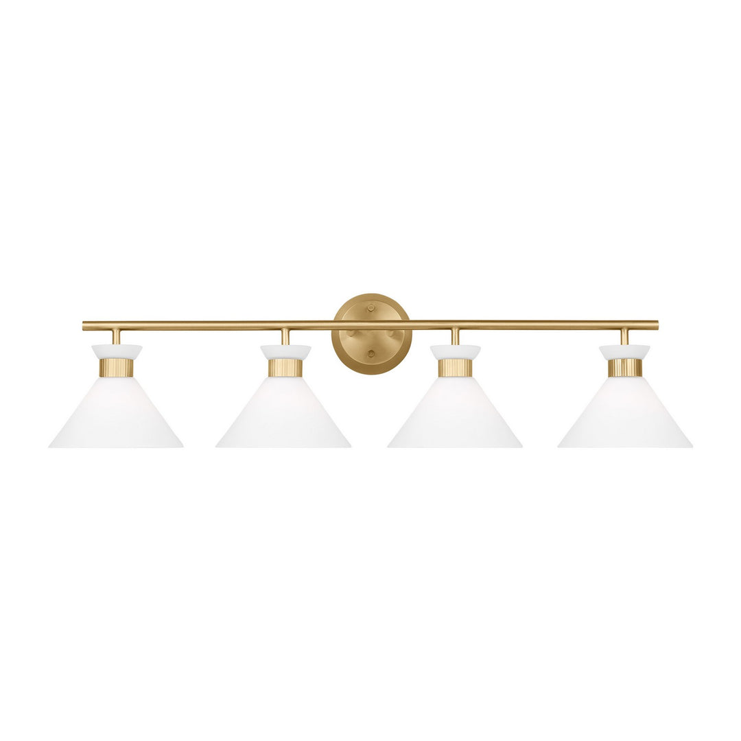 Belcarra Four Light Bath in Satin Brass - available from The Lighting Shoppe, trusted by Canadian homeowners
