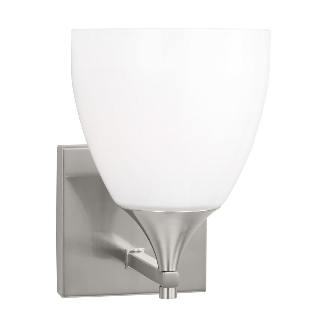 Toffino One Light Wall Sconce in Brushed Steel - available from The Lighting Shoppe, trusted by Canadian homeowners
