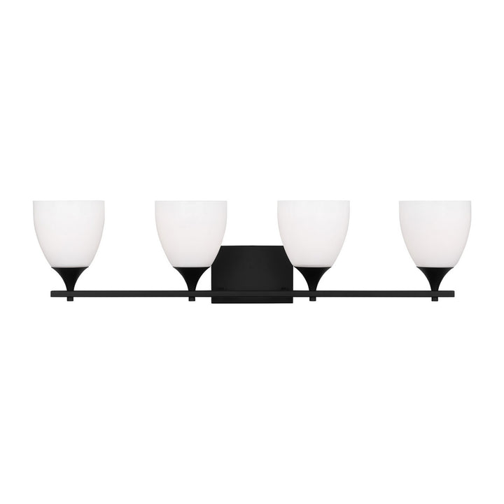 Toffino Four Light Bath in Midnight Black - available from The Lighting Shoppe, trusted by Canadian homeowners