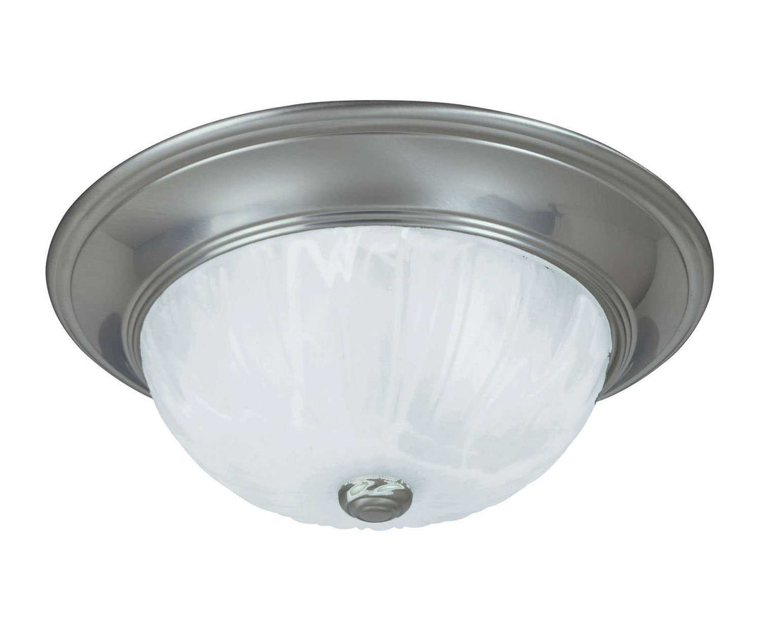 Flush Mount Two Light Flush Mount in Satin Nickel Savoy House