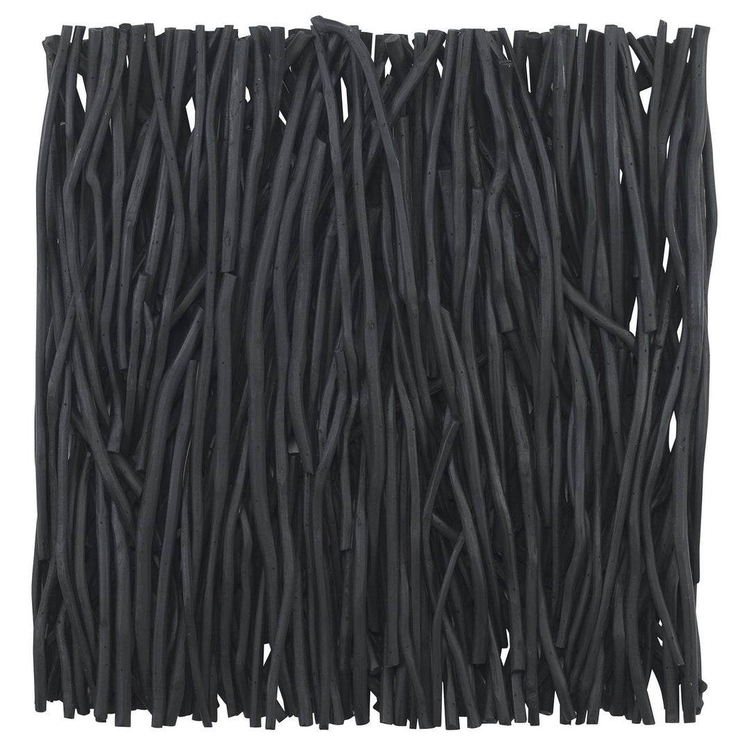 Gathered Teak Wall Decor in Black - available from The Lighting Shoppe, trusted by Canadian homeowners