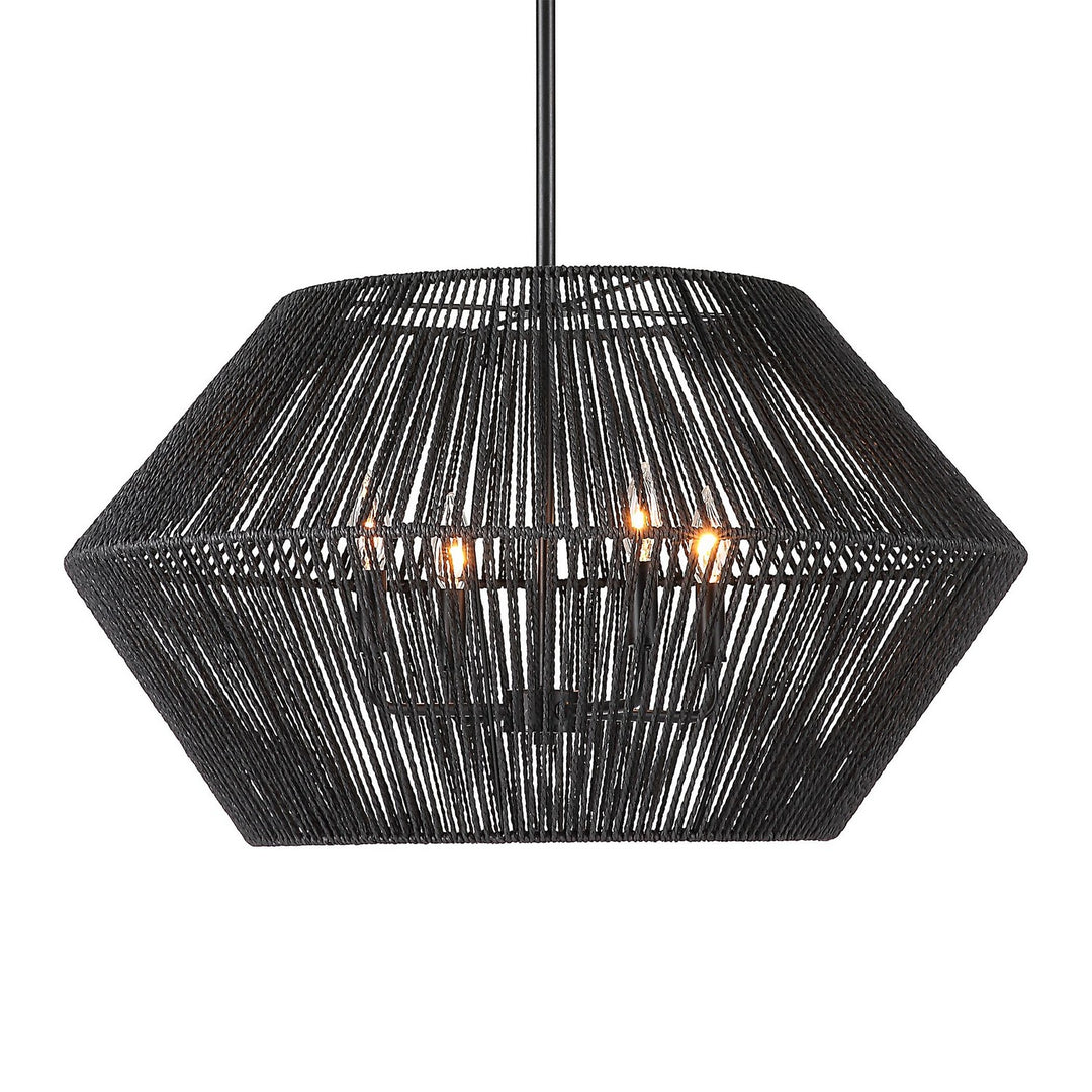 Suva Four Light Pendant in Matte Black - available from The Lighting Shoppe, trusted by Canadian homeowners