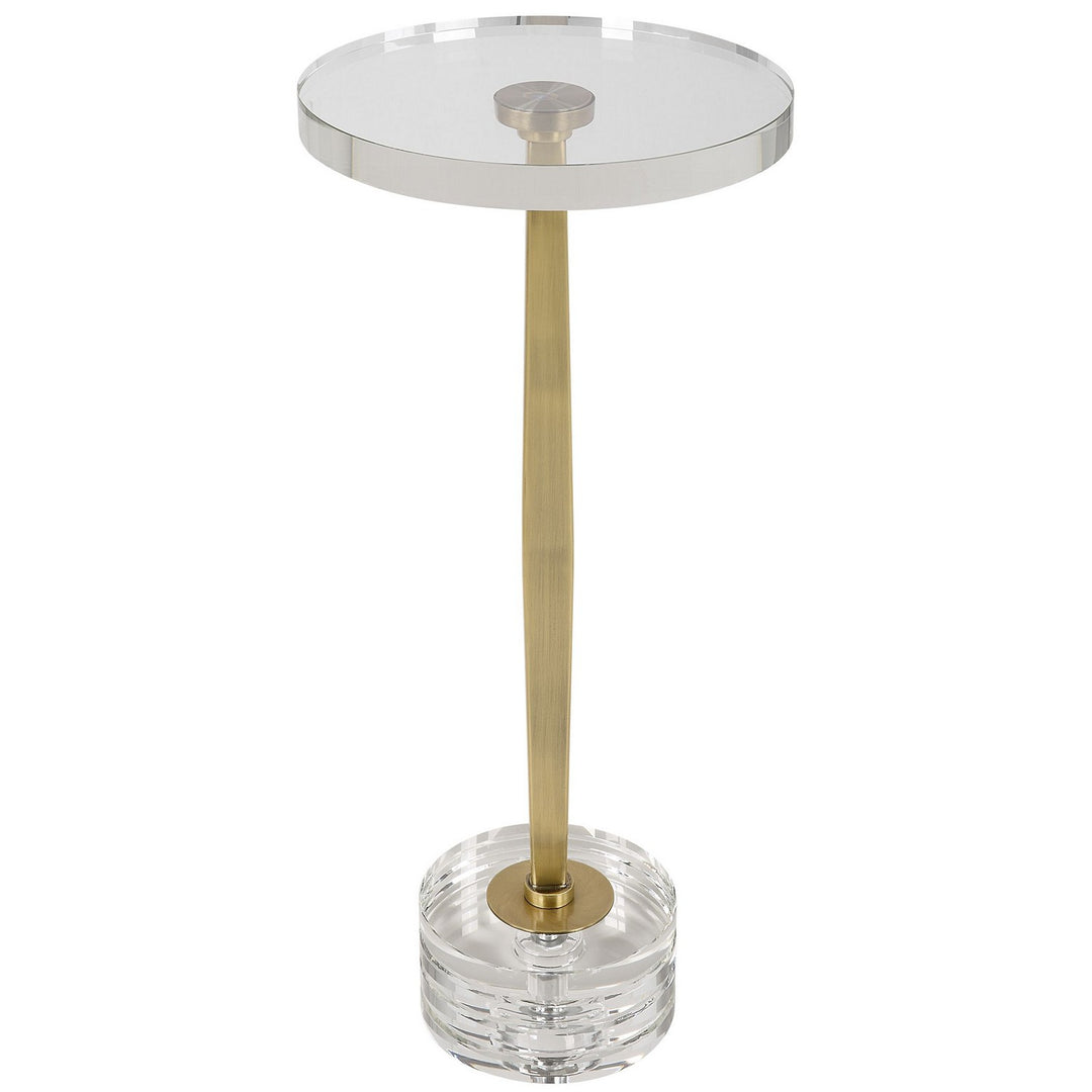 Groove Drink Table in Brushed Gold - available from The Lighting Shoppe, trusted by Canadian homeowners
