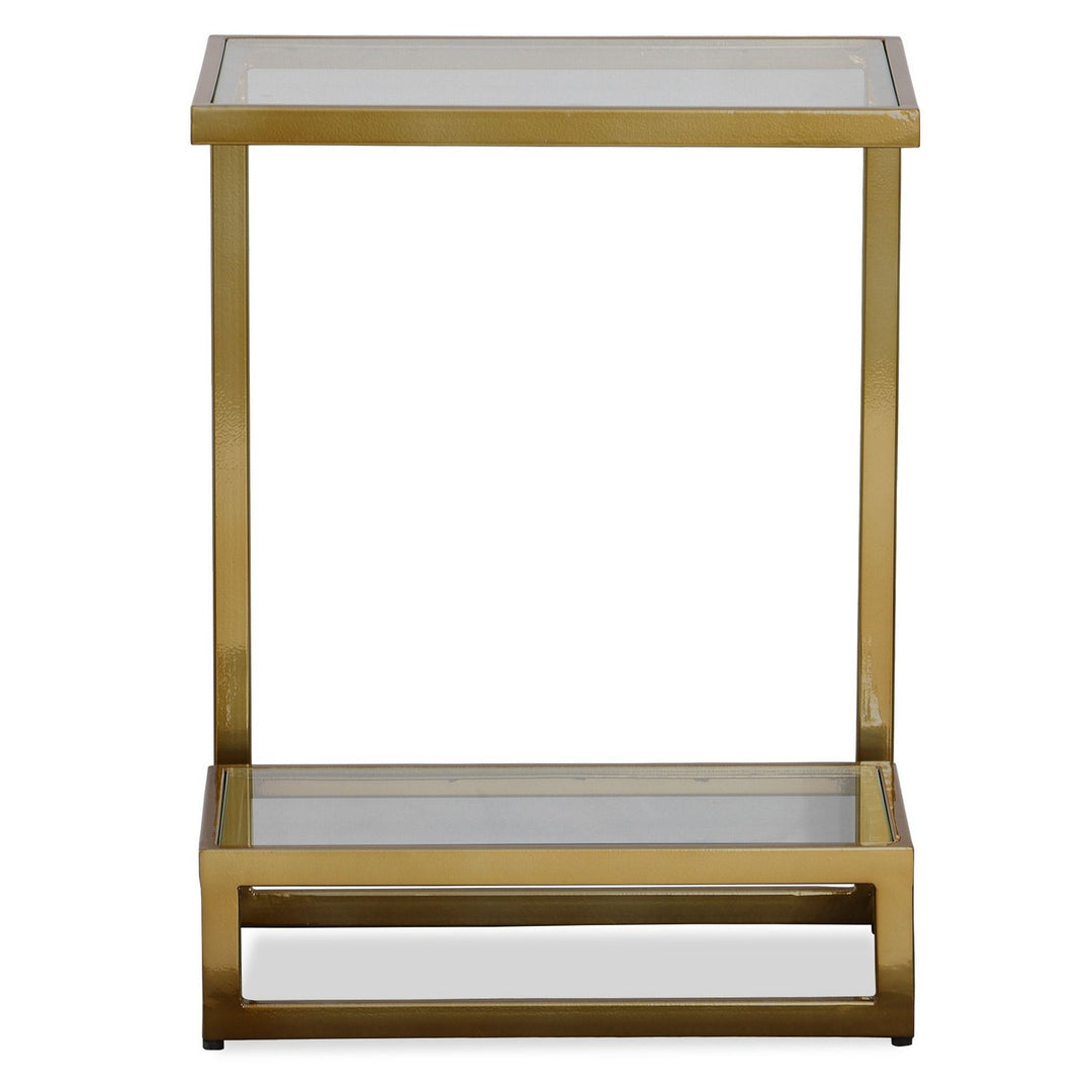 Musing Accent Table in Brushed Brass - available from The Lighting Shoppe, trusted by Canadian homeowners