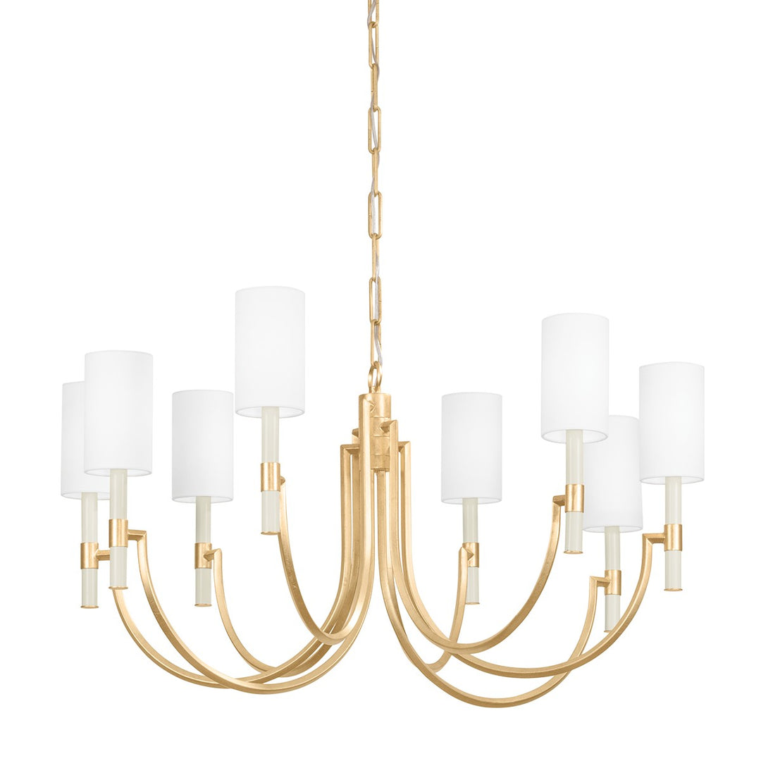 Troy Lighting Canada - F1140-VGL - Eight Light Chandelier - Gustine - Vintage Gold Leaf