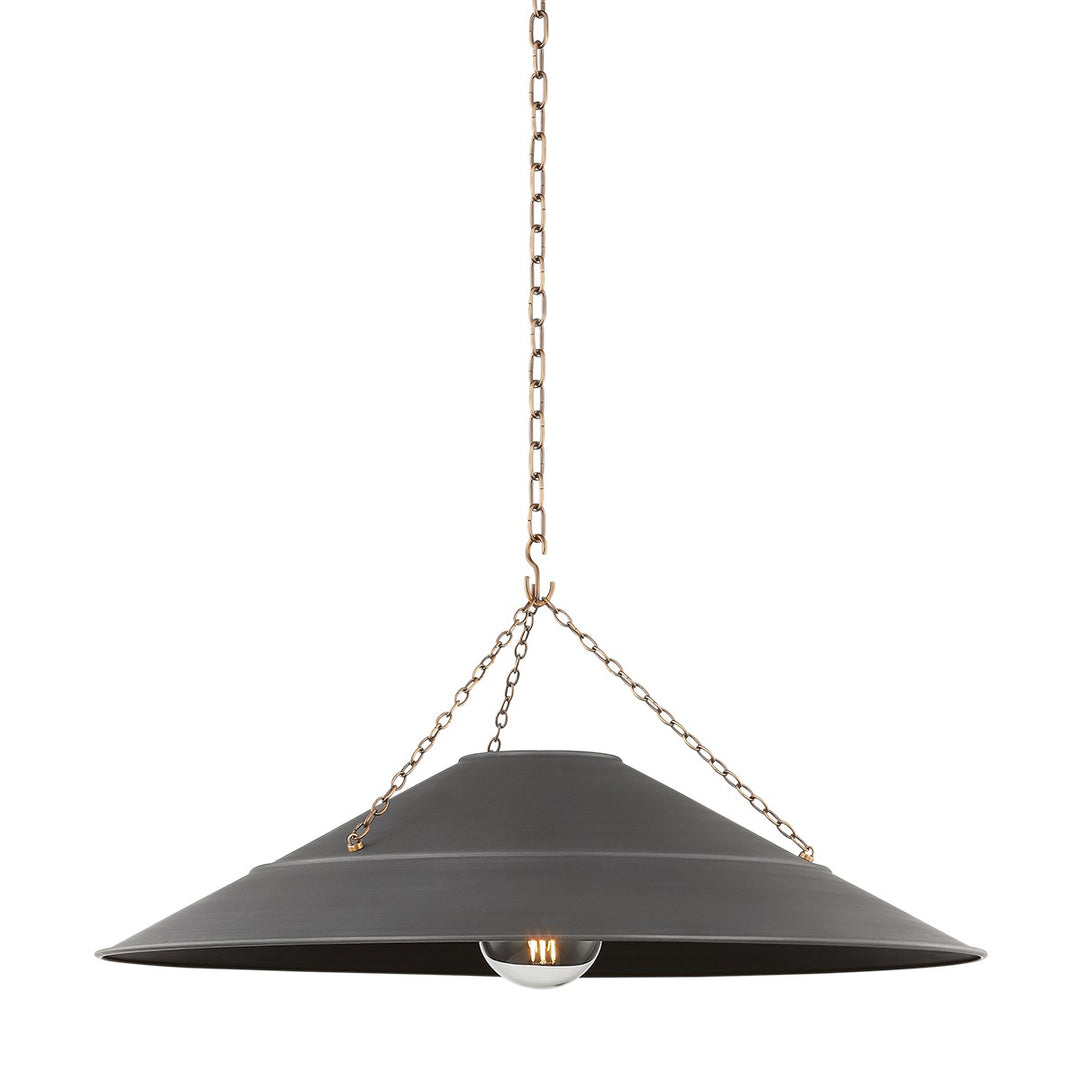 Troy Lighting Canada - F1234-PBR/GRA - One Light Pendant - Arcane - Patina Brass