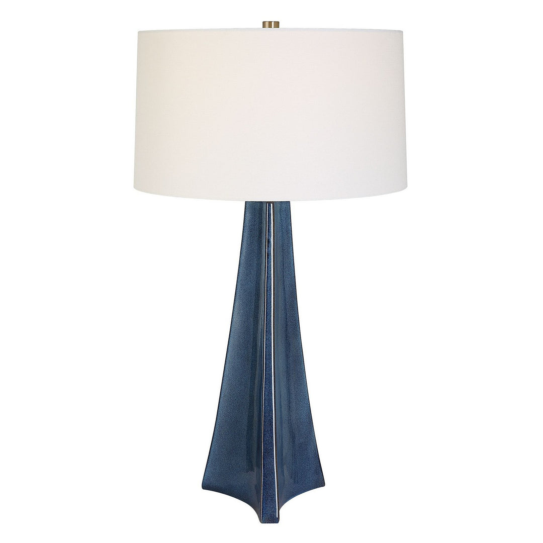 Teramo One Light Table Lamp in Brushed Nickel - available from The Lighting Shoppe, trusted by Canadian homeowners
