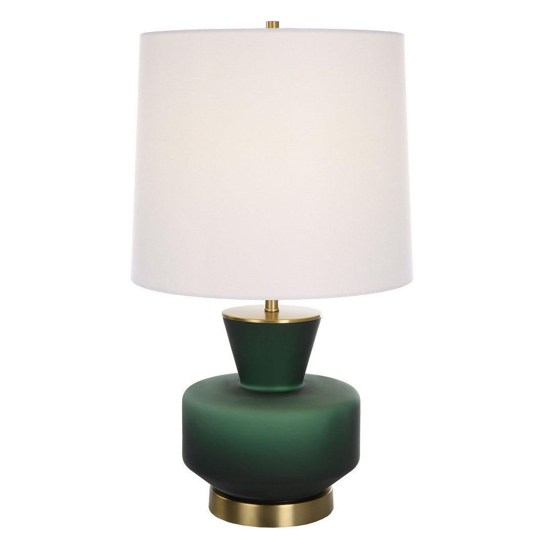 Trentino One Light Table Lamp in Antiqued Brass - available from The Lighting Shoppe, trusted by Canadian homeowners