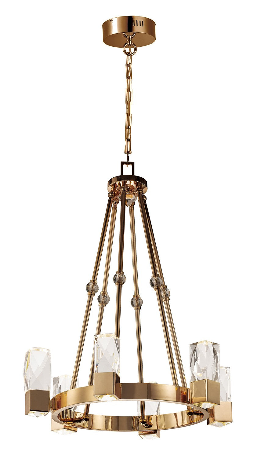 Empire LED Chandelier in Polished Gold - available from The Lighting Shoppe, trusted by Canadian homeowners