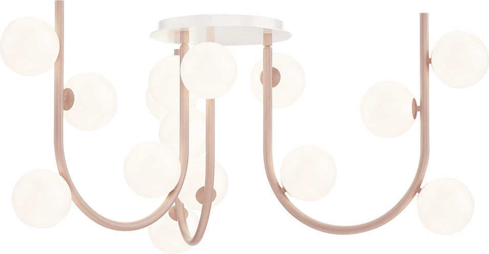 Contour MTO LED Pendant in Palazzo Pink - available from The Lighting Shoppe, trusted by Canadian homeowners