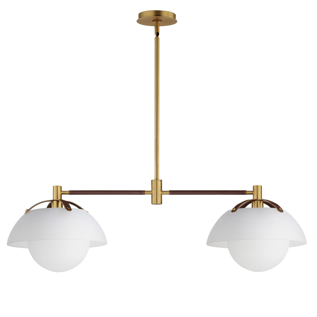 Domain LED Pendant in Natural Aged Brass - available from The Lighting Shoppe, trusted by Canadian homeowners