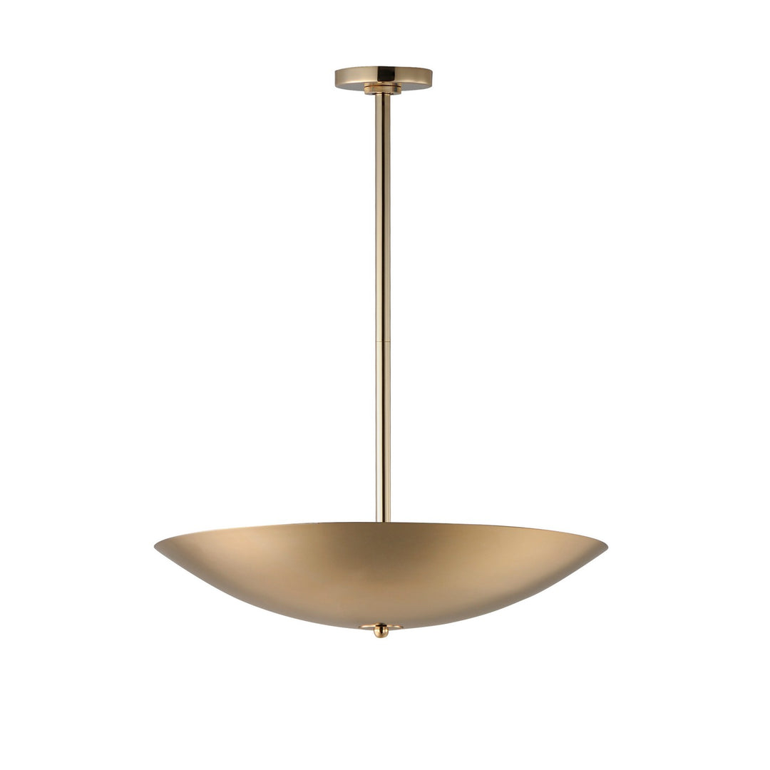 Vesta LED Pendant/Semi-Flush in French Gold - available from The Lighting Shoppe, trusted by Canadian homeowners