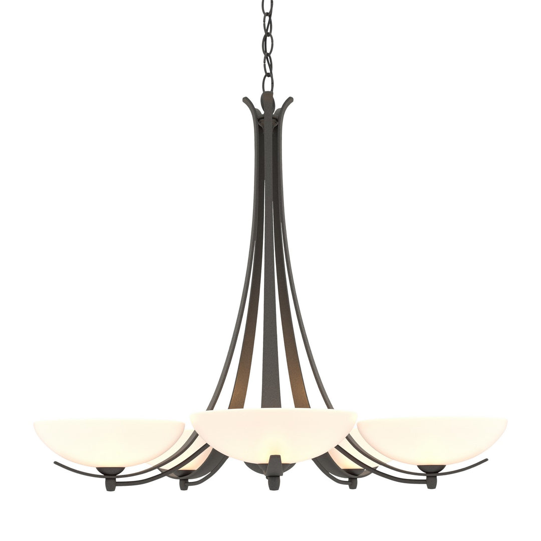 Hubbardton Forge Canada - 101261-SKT-20-GG0123 - Five Light Chandelier - Aegis - Natural Iron