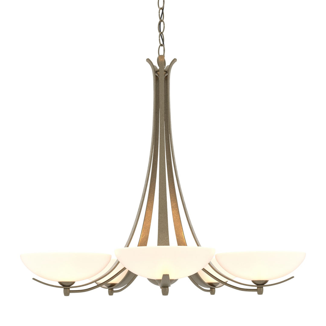 Hubbardton Forge Canada - 101261-SKT-84-GG0123 - Five Light Chandelier - Aegis - Soft Gold