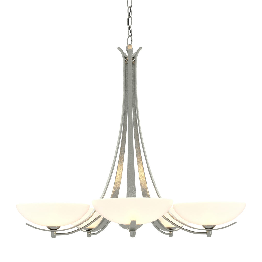 Hubbardton Forge Canada - 101261-SKT-85-GG0123 - Five Light Chandelier - Aegis - Sterling