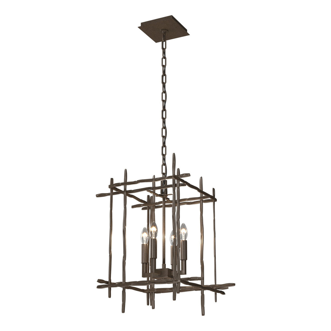 Hubbardton Forge Canada - 101315-SKT-05 - Four Light Chandelier - Tura - Bronze