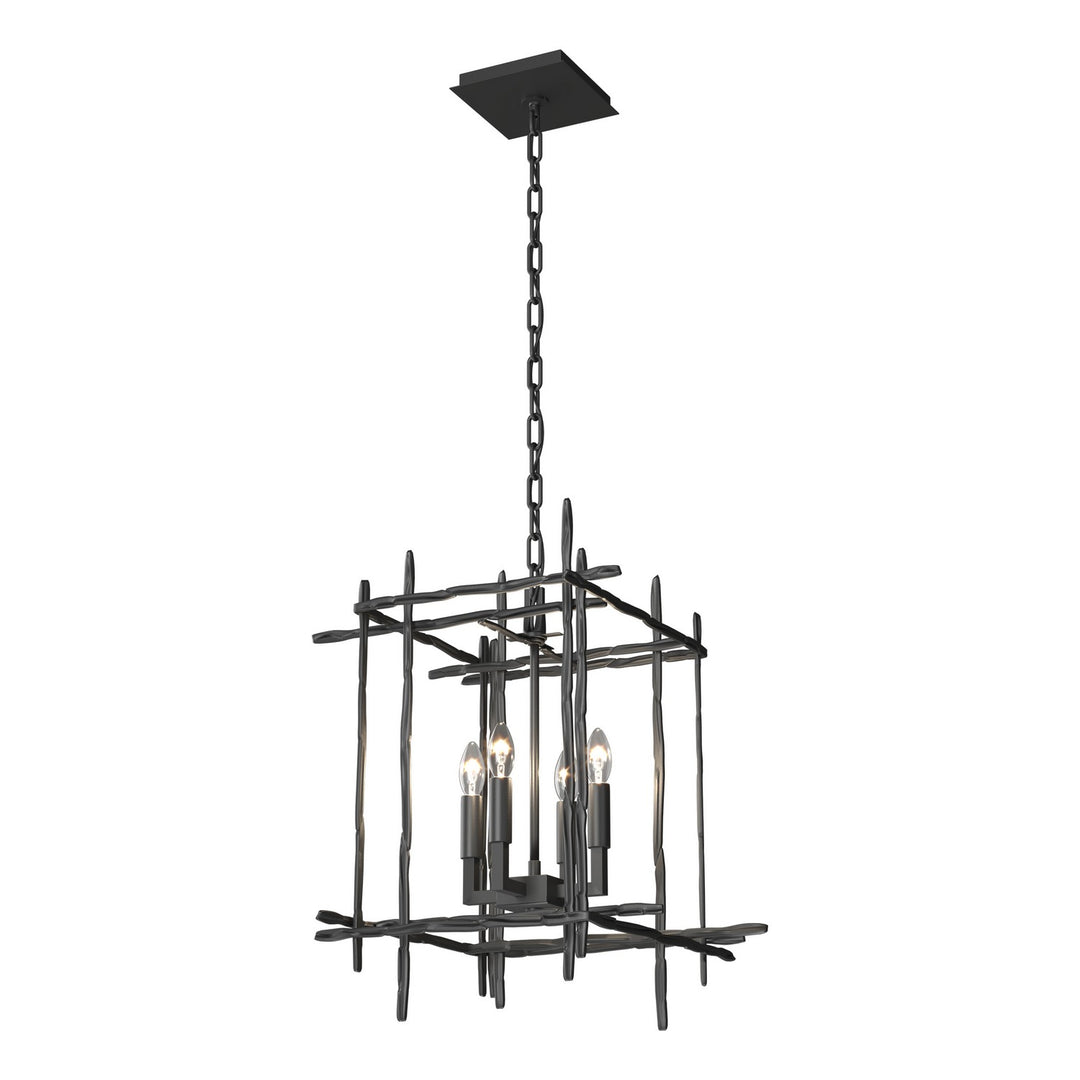 Hubbardton Forge Canada - 101315-SKT-10 - Four Light Chandelier - Tura - Black