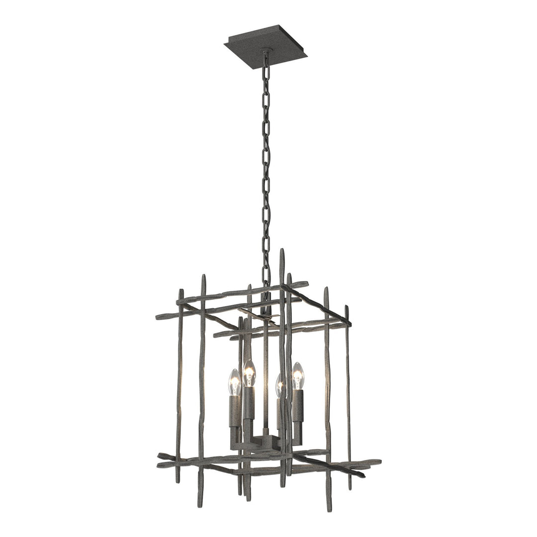 Hubbardton Forge Canada - 101315-SKT-20 - Four Light Chandelier - Tura - Natural Iron