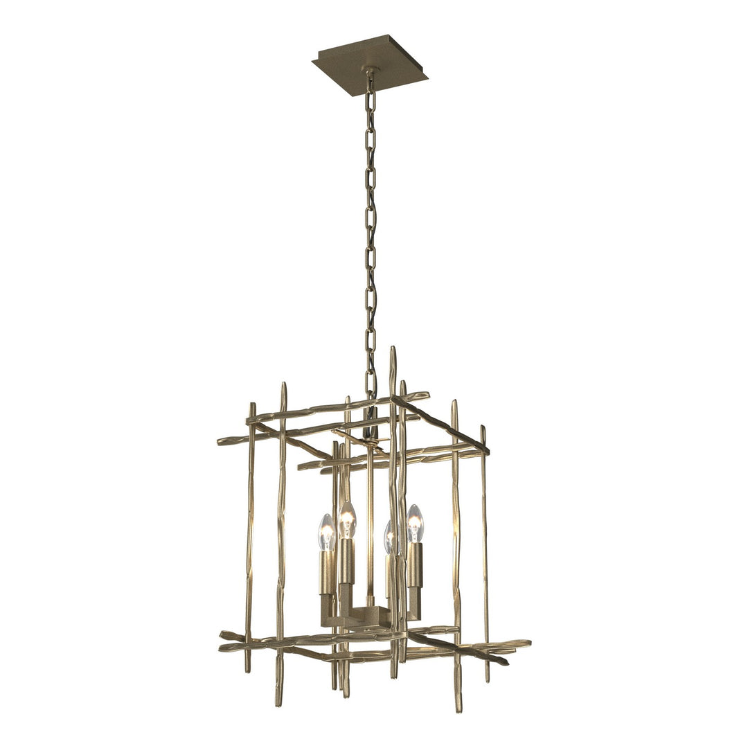 Hubbardton Forge Canada - 101315-SKT-84 - Four Light Chandelier - Tura - Soft Gold