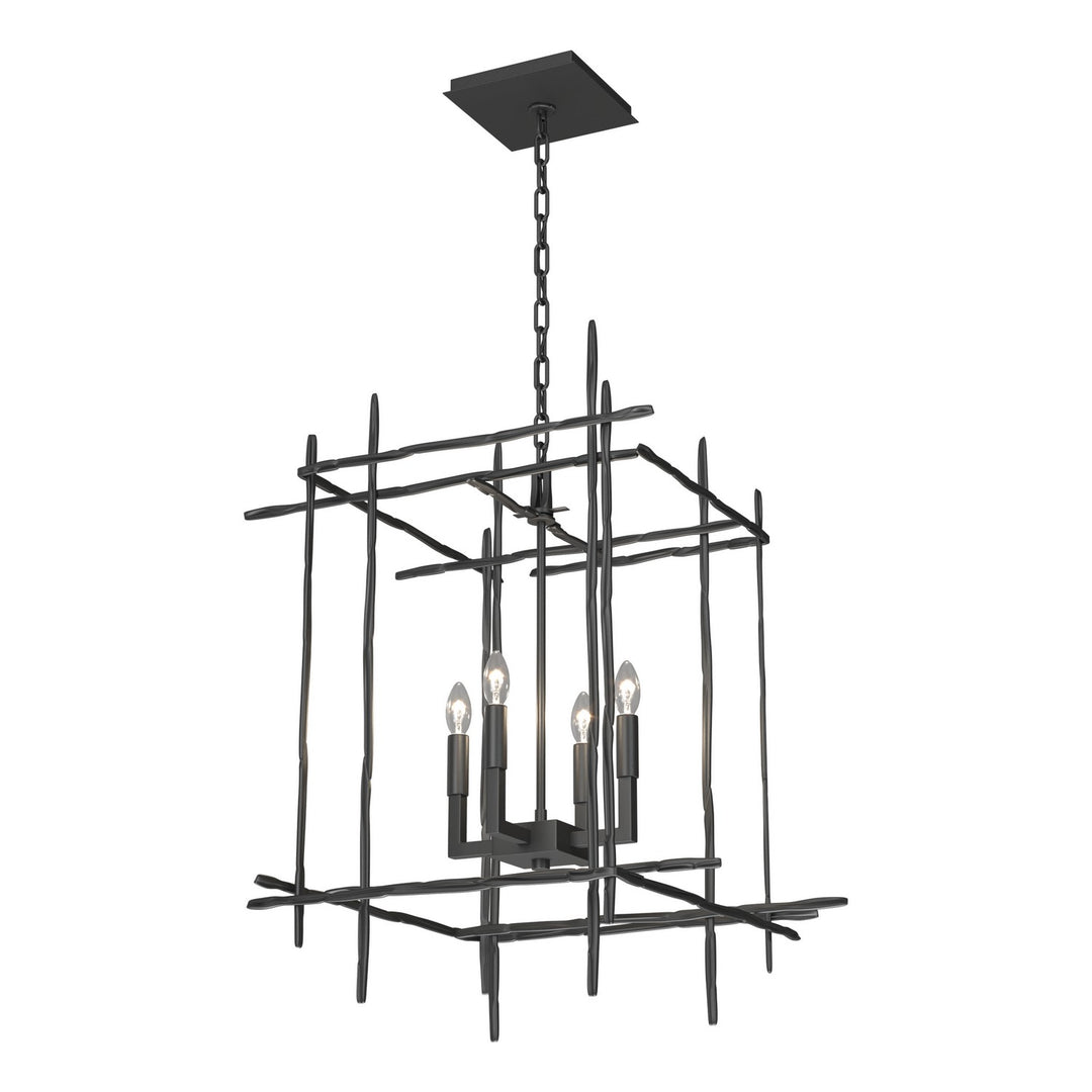 Hubbardton Forge Canada - 101316-SKT-10 - Four Light Chandelier - Tura - Black