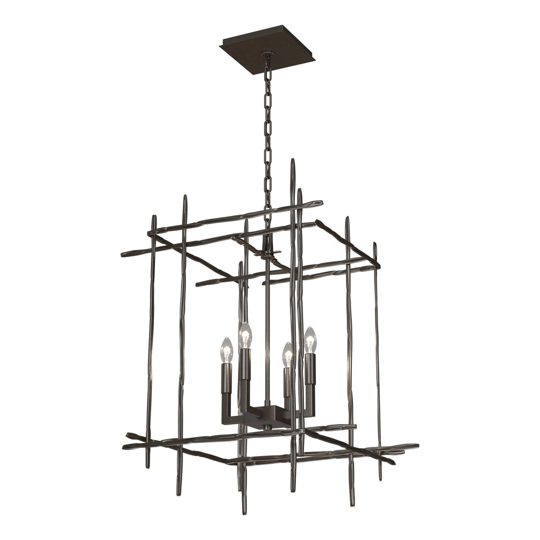 Hubbardton Forge Canada - 101316-SKT-14 - Four Light Chandelier - Tura - Oil Rubbed Bronze