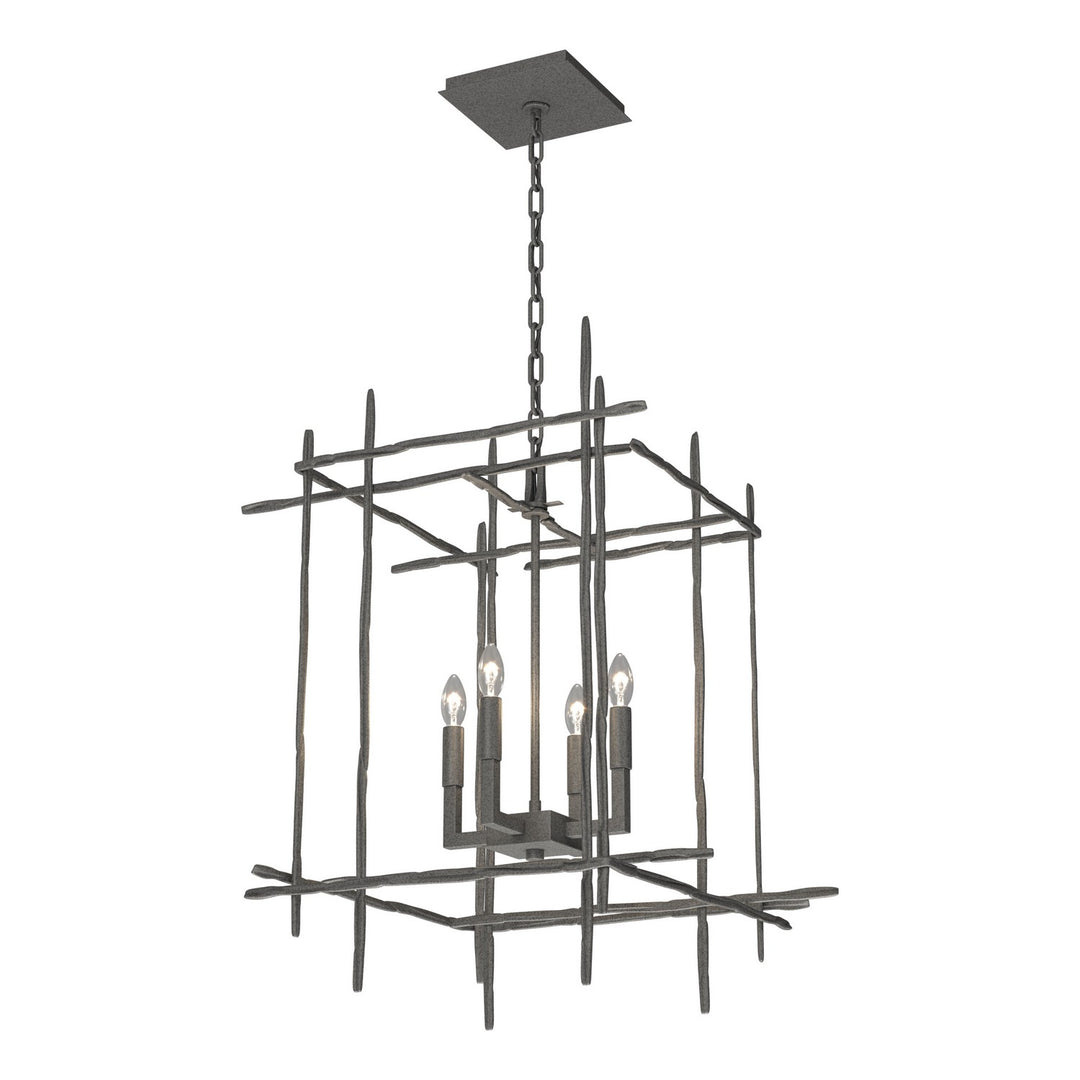 Hubbardton Forge Canada - 101316-SKT-20 - Four Light Chandelier - Tura - Natural Iron
