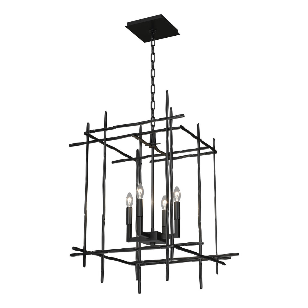 Hubbardton Forge Canada - 101316-SKT-89 - Four Light Chandelier - Tura - Ink