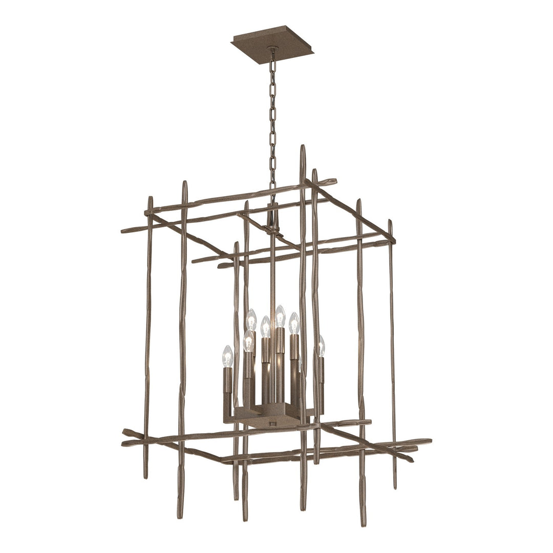 Hubbardton Forge Canada - 101317-SKT-05 - Eight Light Chandelier - Tura - Bronze