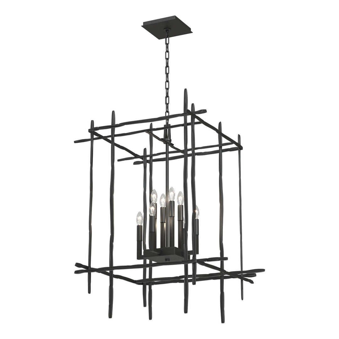 Hubbardton Forge Canada - 101317-SKT-10 - Eight Light Chandelier - Tura - Black