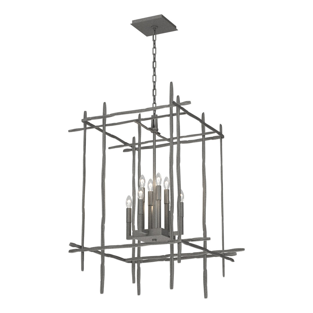 Hubbardton Forge Canada - 101317-SKT-20 - Eight Light Chandelier - Tura - Natural Iron