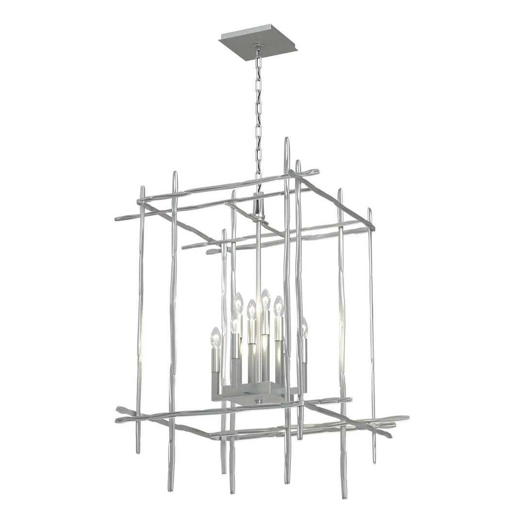 Hubbardton Forge Canada - 101317-SKT-82 - Eight Light Chandelier - Tura - Vintage Platinum