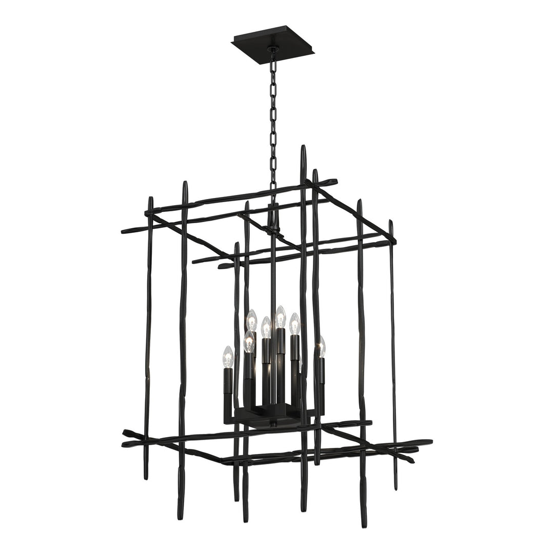 Hubbardton Forge Canada - 101317-SKT-89 - Eight Light Chandelier - Tura - Ink