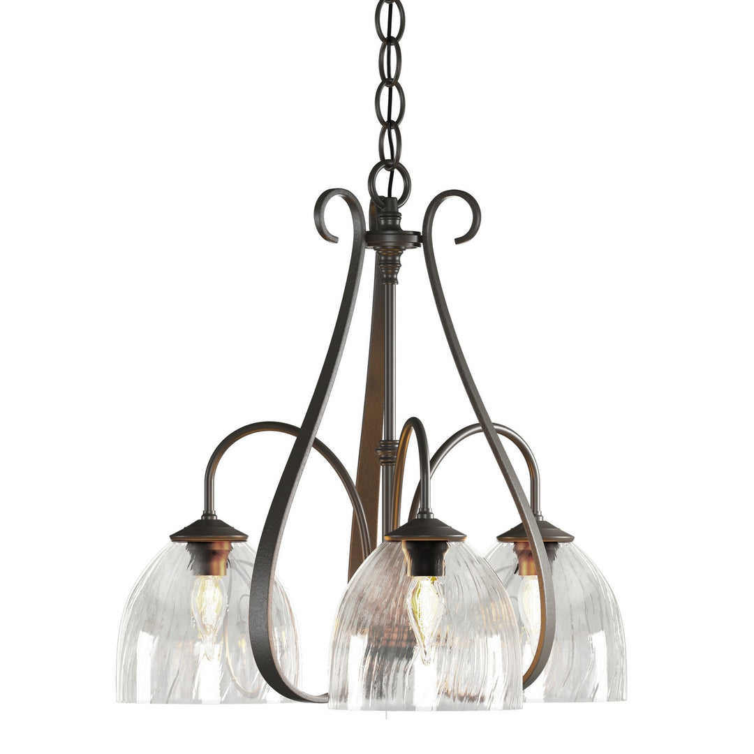 Hubbardton Forge Canada - 101441-SKT-07-LL0001 - Three Light Chandelier - Sweeping Taper - Dark Smoke