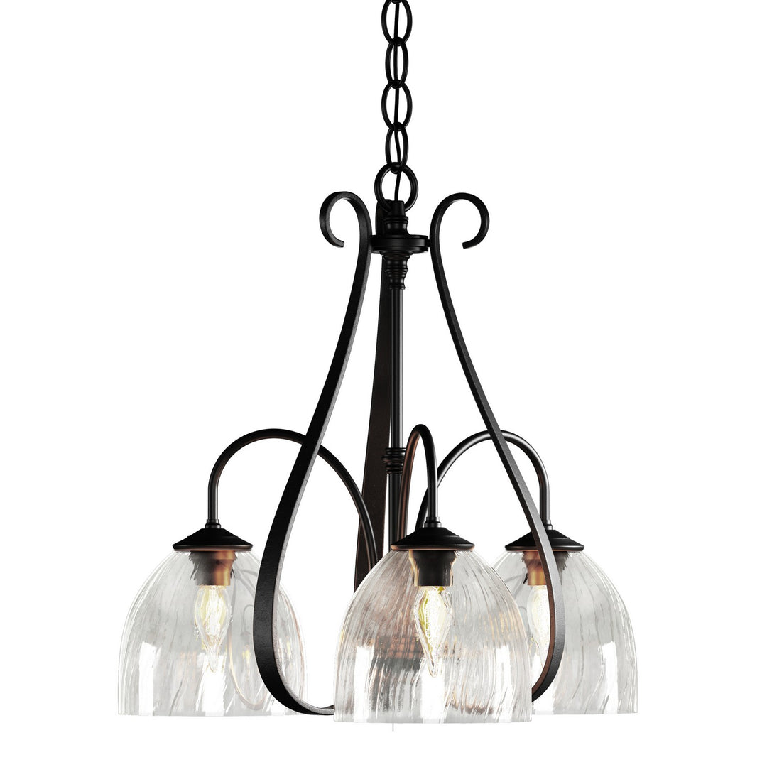 Hubbardton Forge Canada - 101441-SKT-10-LL0001 - Three Light Chandelier - Sweeping Taper - Black