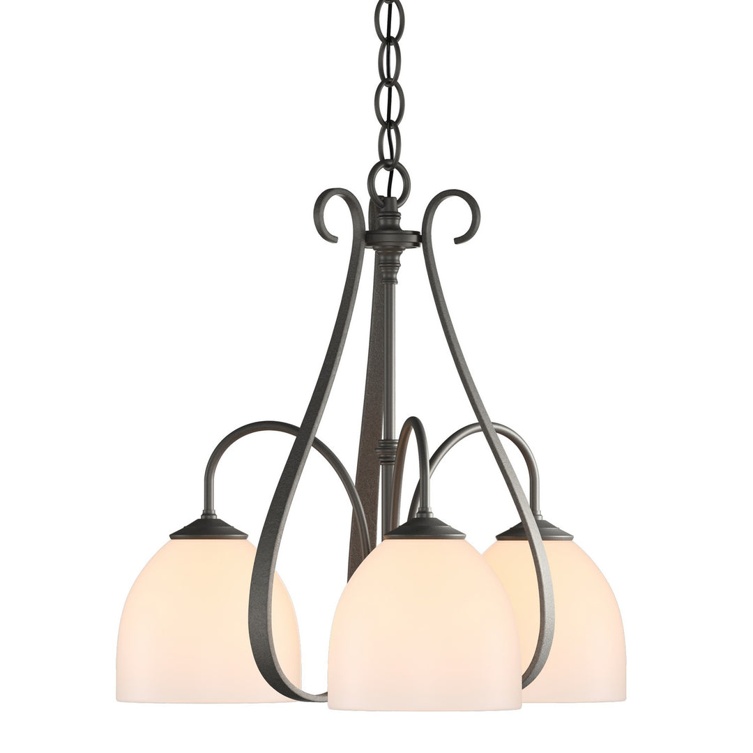 Hubbardton Forge Canada - 101441-SKT-20-GG0001 - Three Light Chandelier - Sweeping Taper - Natural Iron
