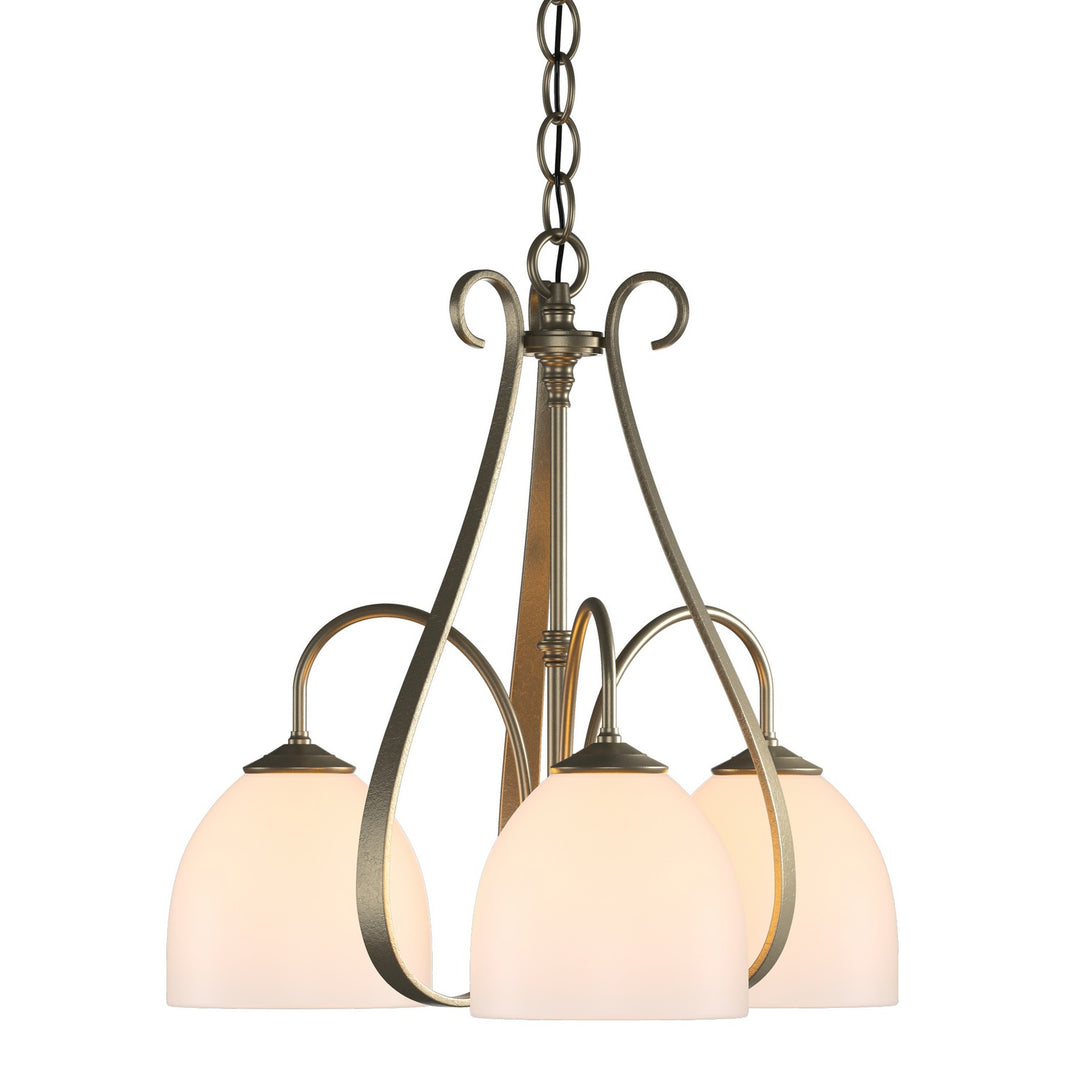 Hubbardton Forge Canada - 101441-SKT-84-GG0001 - Three Light Chandelier - Sweeping Taper - Soft Gold
