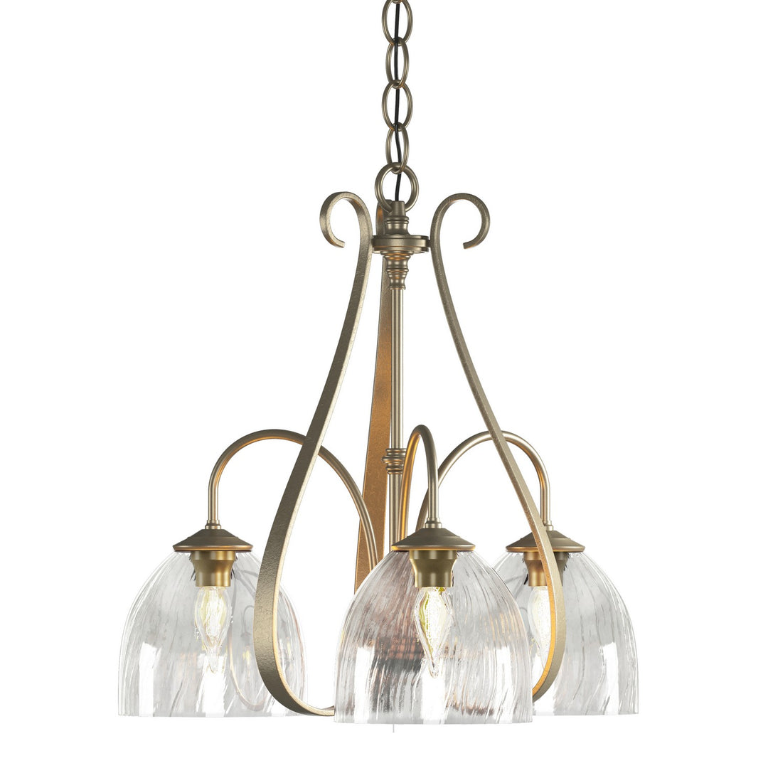 Hubbardton Forge Canada - 101441-SKT-84-LL0001 - Three Light Chandelier - Sweeping Taper - Soft Gold