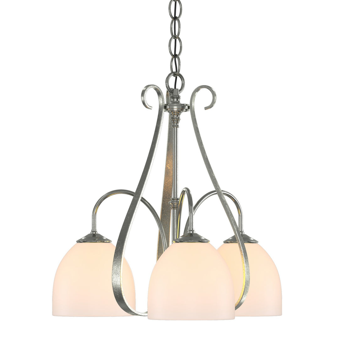 Hubbardton Forge Canada - 101441-SKT-85-GG0001 - Three Light Chandelier - Sweeping Taper - Sterling