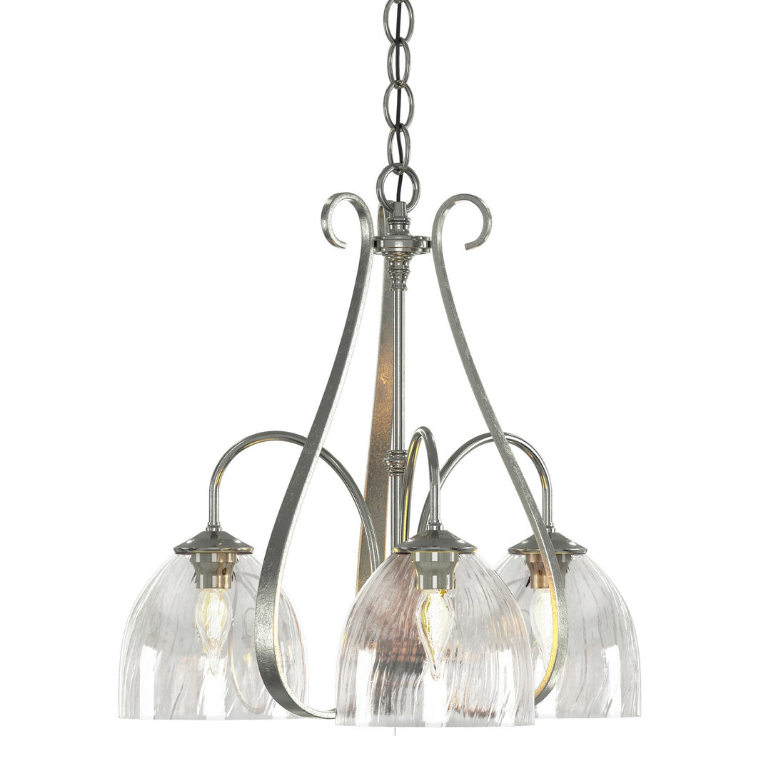 Hubbardton Forge Canada - 101441-SKT-85-LL0001 - Three Light Chandelier - Sweeping Taper - Sterling
