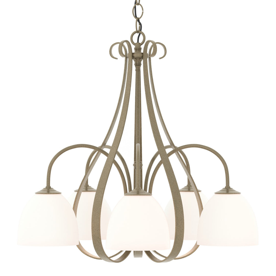 Hubbardton Forge Canada - 101445-SKT-84-GG0001 - Five Light Chandelier - Sweeping Taper - Soft Gold
